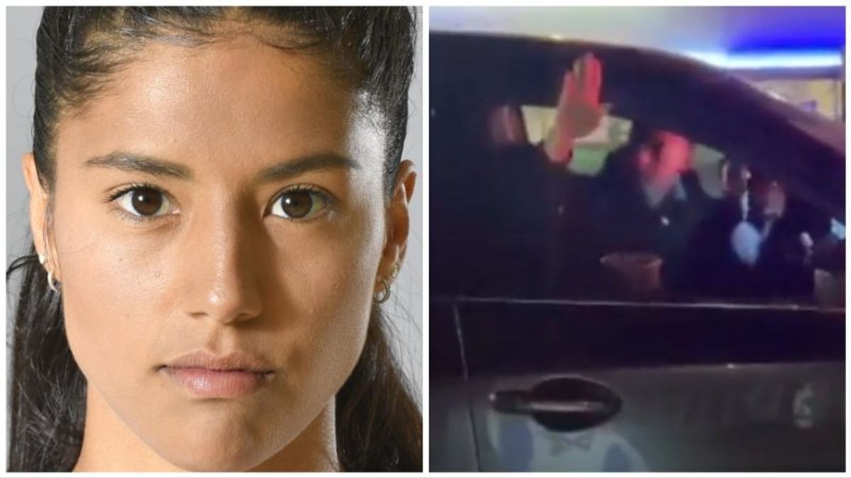 Former pro women's soccer player flashes Nazi salute at pro-Israel rally