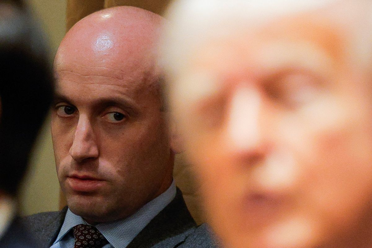 Stephen Miller and Donald Trump