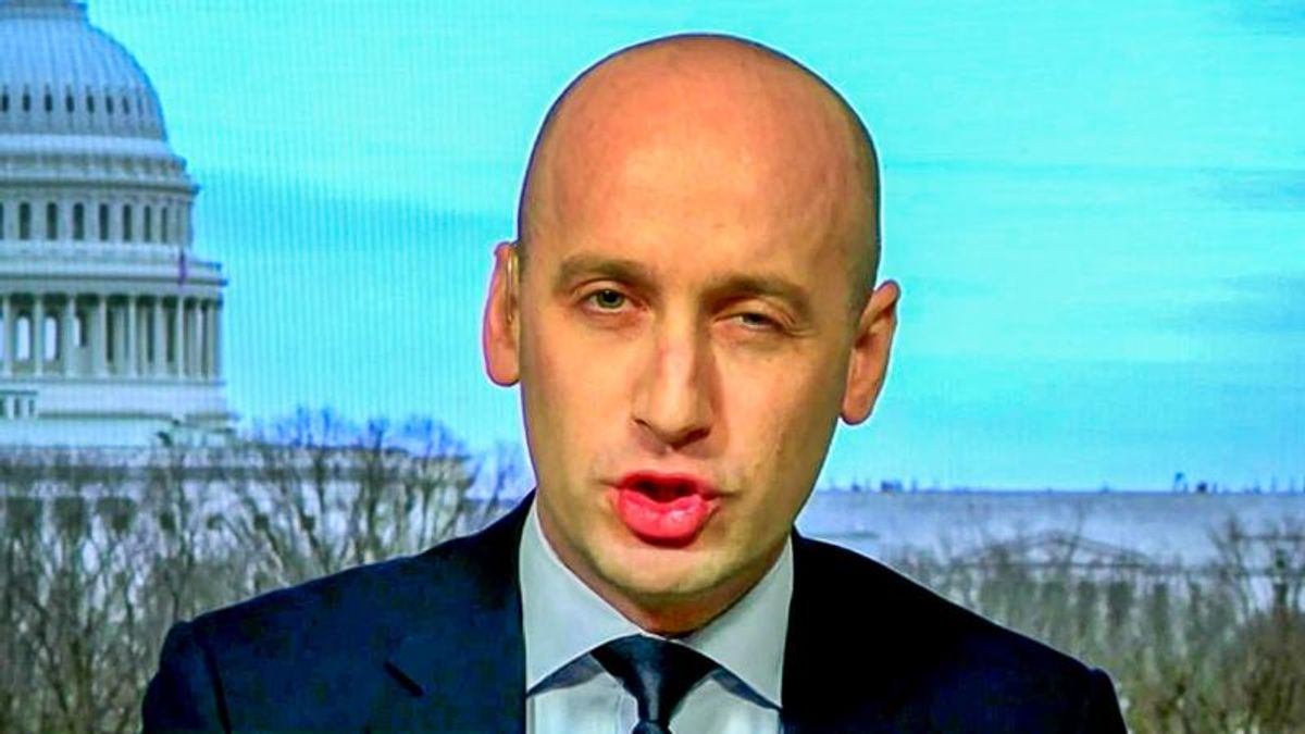 Trump family separation architect Stephen Miller slams Kamala Harris for 'laughing' at Ukraine refugees