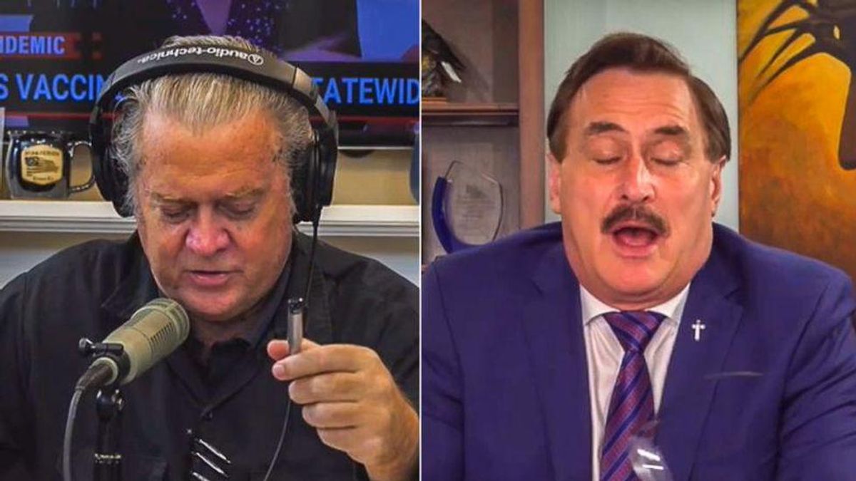 Steve Bannon praises 'genius' Mike Lindell for Thanksgiving plans