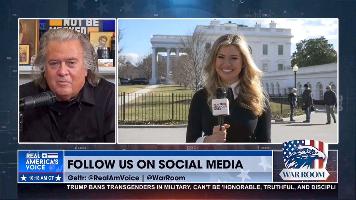 'Getting stink eye': Steve Bannon announces official 'War Room' White House correspondent