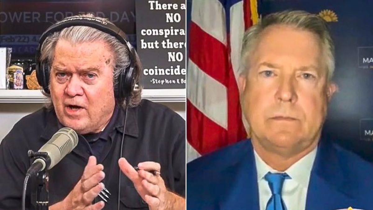 'Their heads are going to explode': Sen. Roger Marshall goes on bizarre 'deep state' rant to Steve Bannon