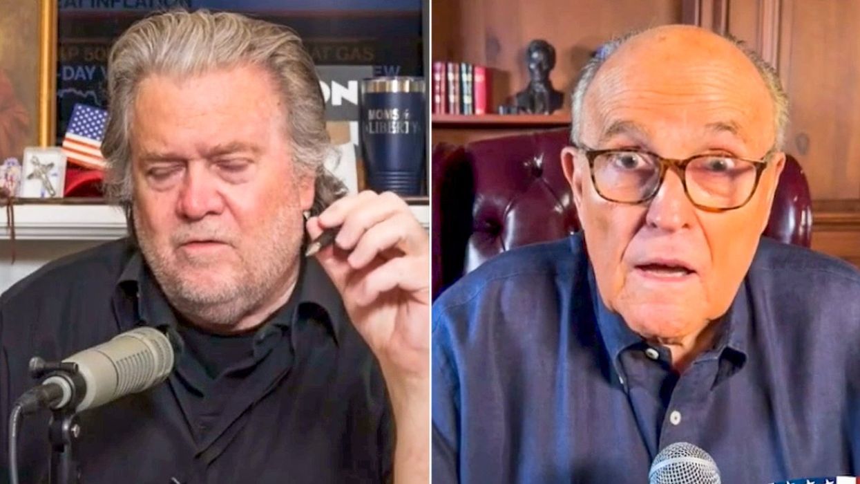 Steve Bannon helps Giuliani dodge sex abuse claims: 'I'm not going to let you respond'