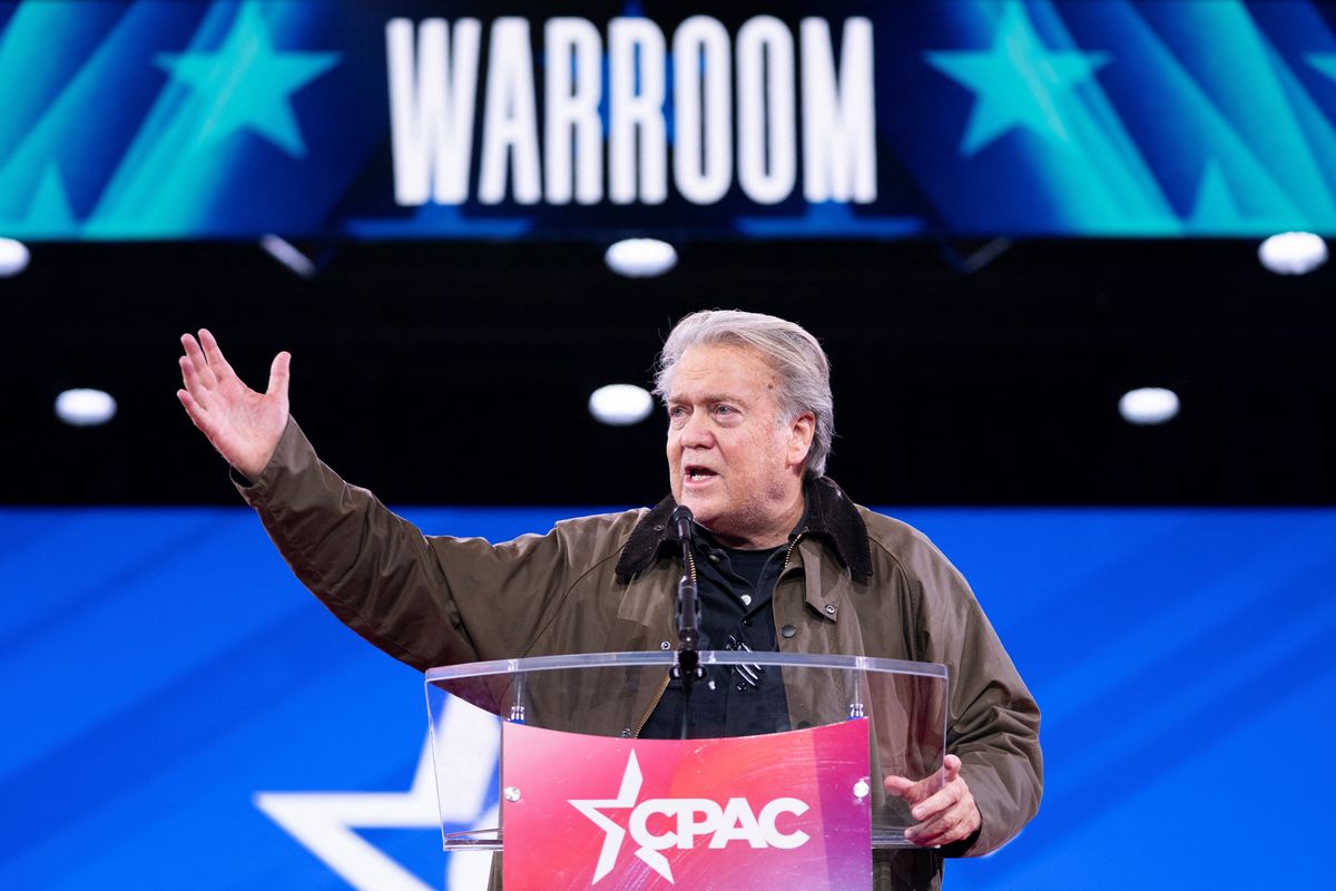 'Here we go again': Steve Bannon infuriates critics as salute draws 'Nazi' comparisons