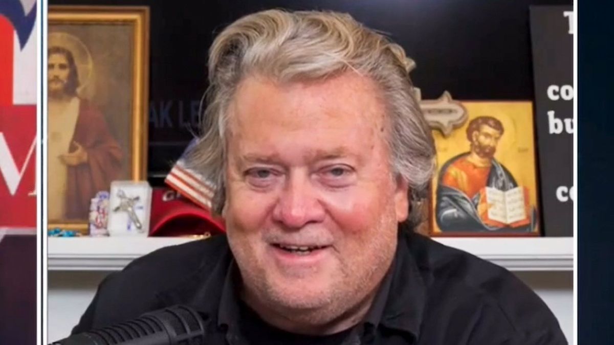 'I will be back': Steve Bannon laughs off jail hearing moments before it's set to begin