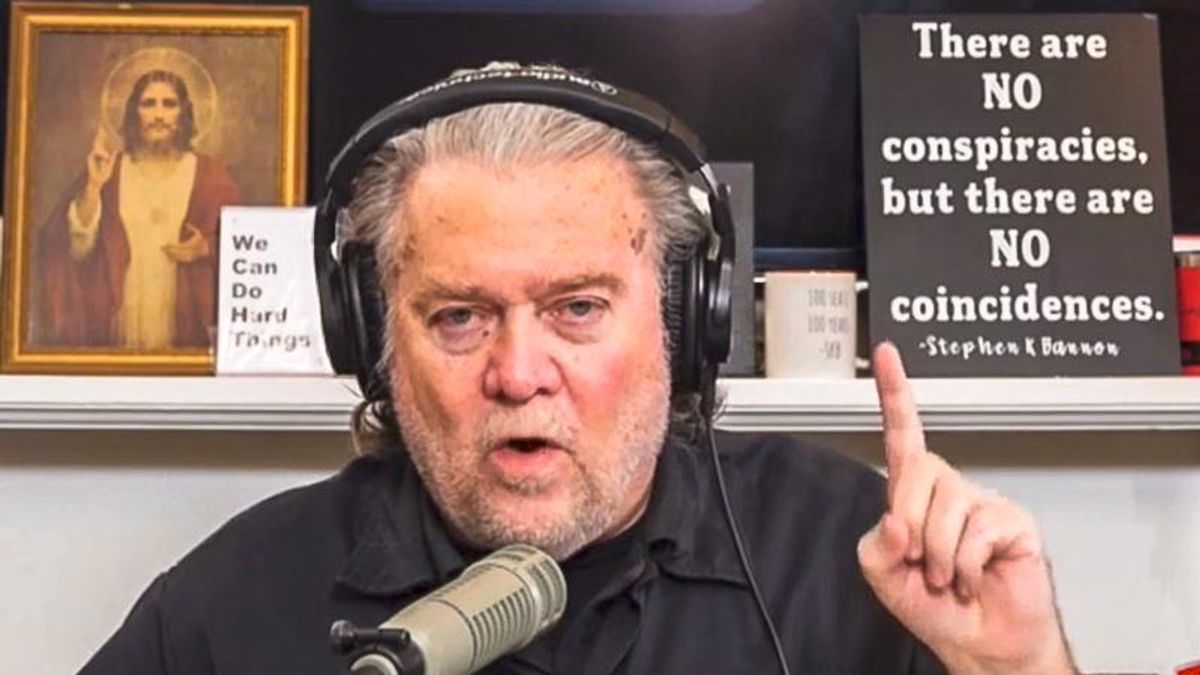 ‘This is the rise of fascism’: Steve Bannon squares off against Michelle Obama’s voter drive