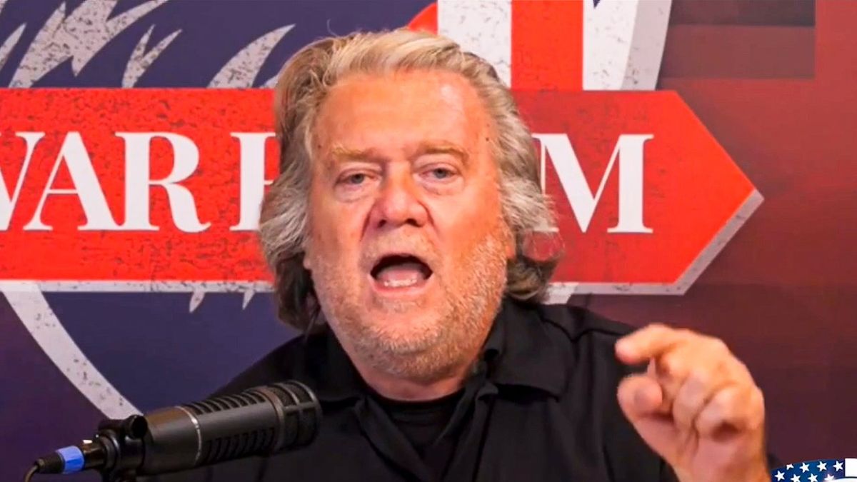 'We have to go on offense!' Steve Bannon melts down after Trump threatened with jail