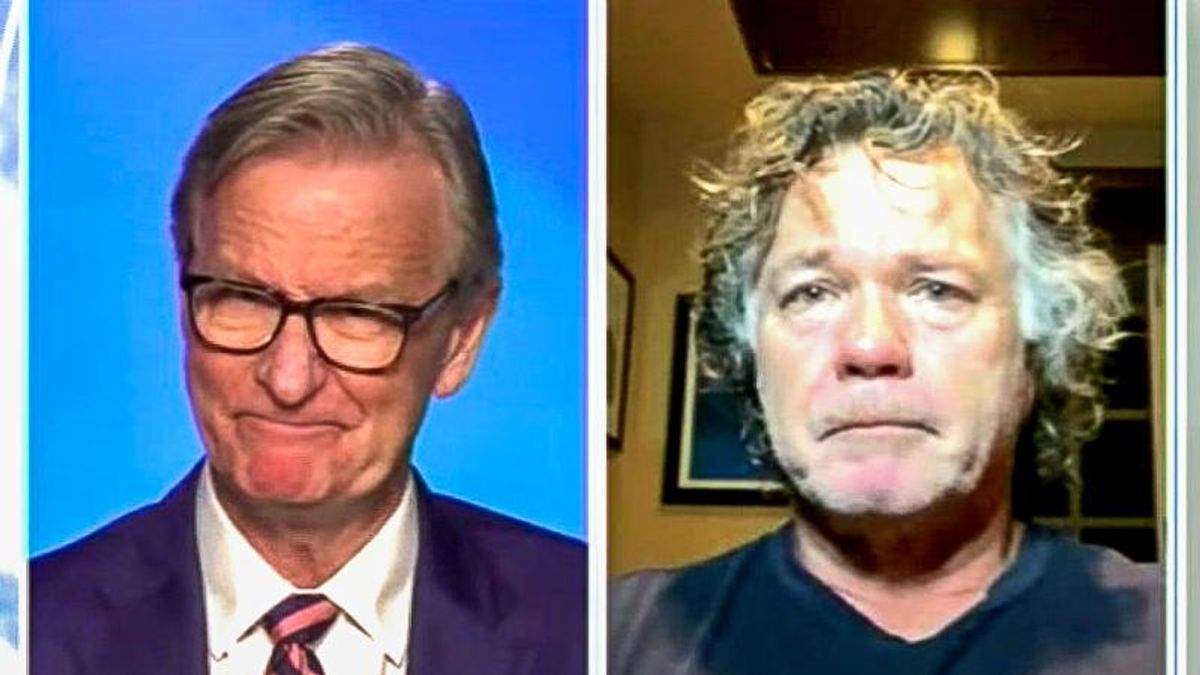 Fox News host chokes up while pushing father of slain student to 'be political' and 'blame' Democrats