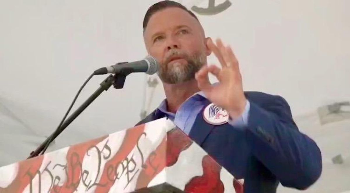 ‘How you get stuff done’: Anti-mask GOP nominee threatens to use ’20 strong men’ to physically remove school boards