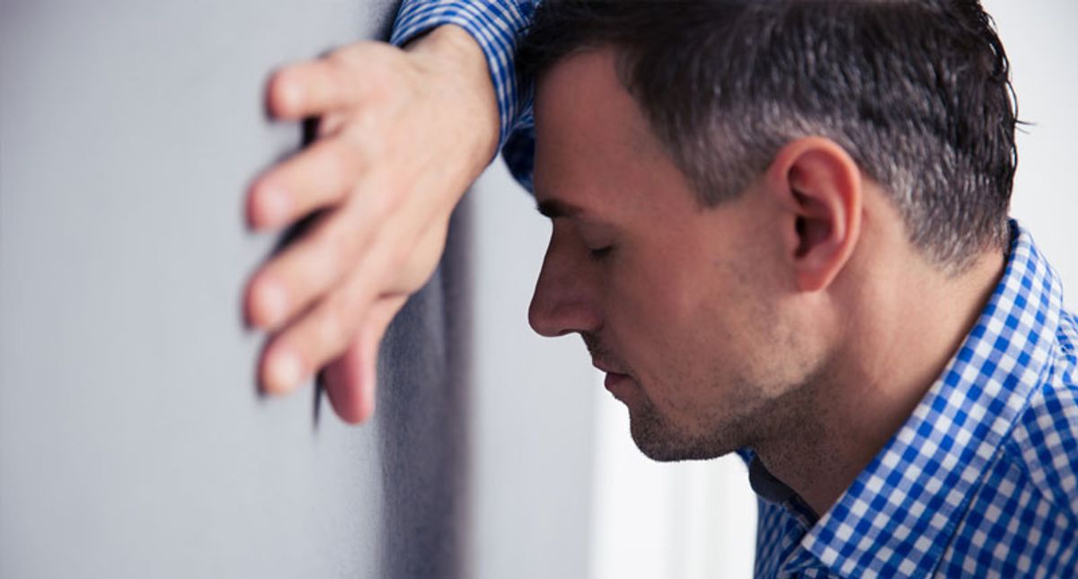 Stressed man