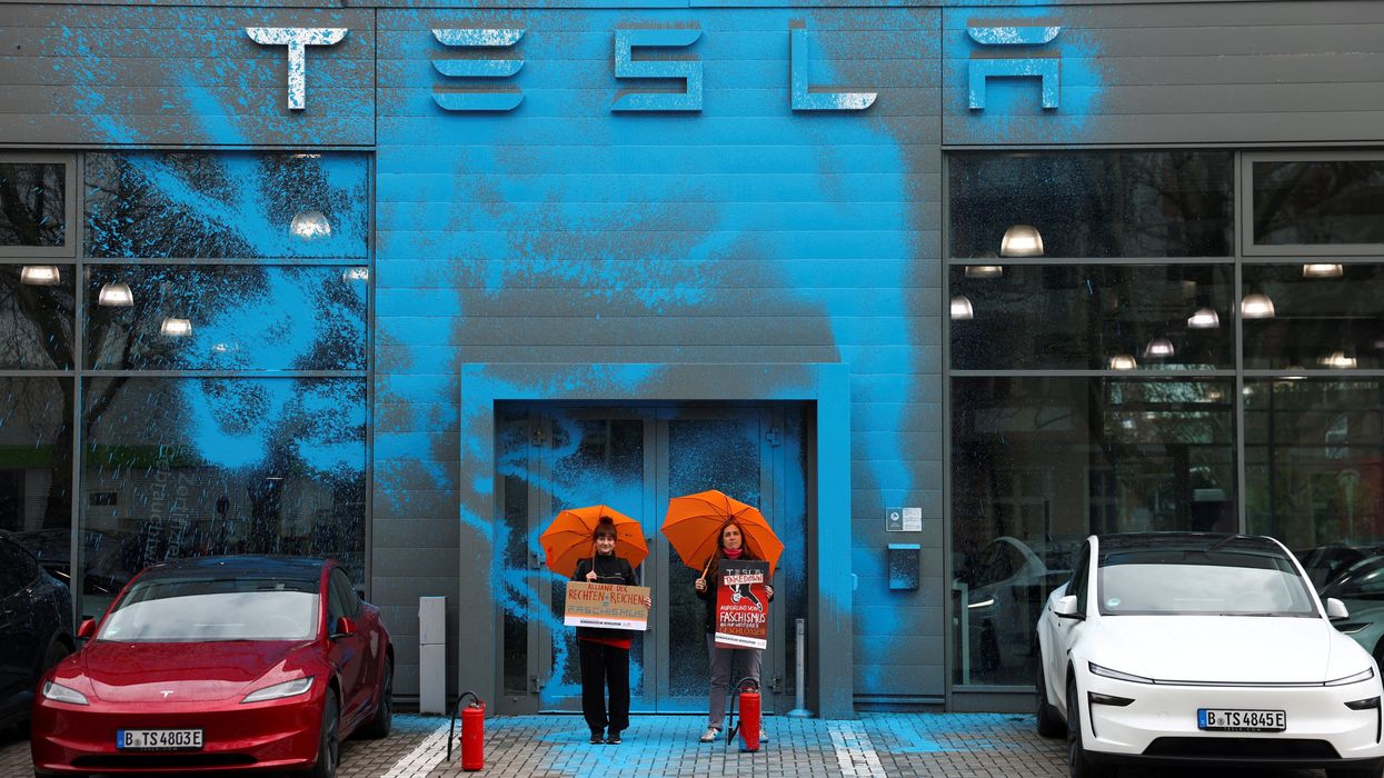 Tens of thousands join day of rage against Tesla