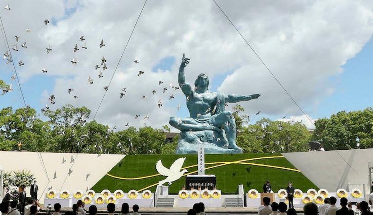 Nagasaki marks atomic bomb anniversary with sombre ceremony