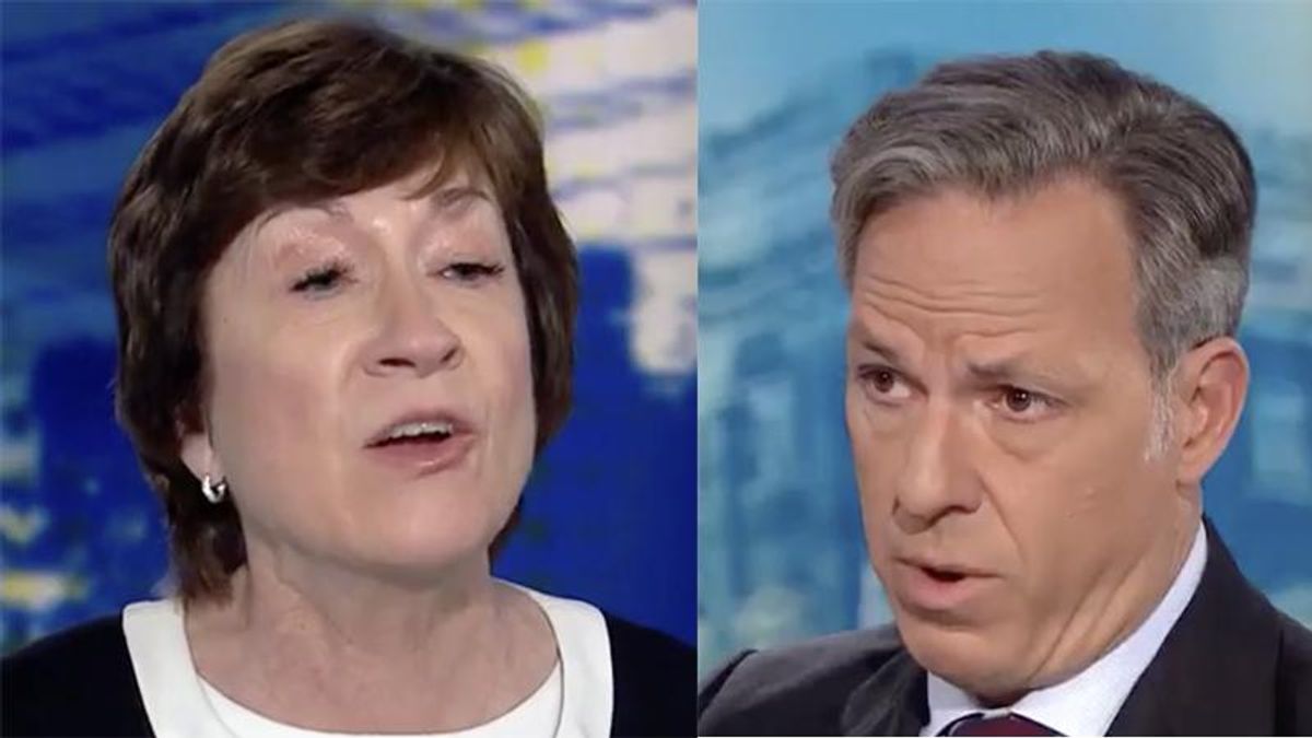 WATCH: CNN's Tapper repeatedly fact checks Susan Collins after she criticizes the House Capitol riot committee