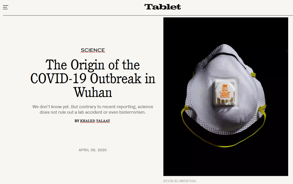 Tablet: The Origin of the COVID-19 Outbreak in Wuhan
