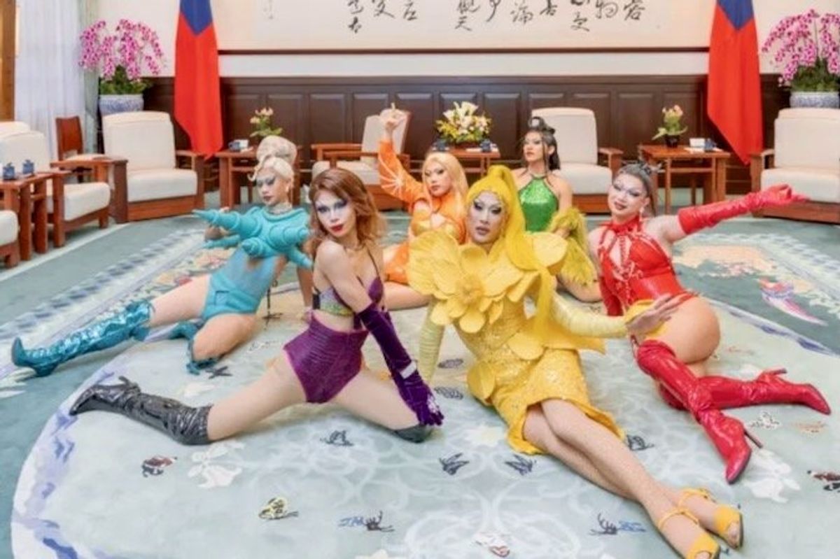Taiwan drag queen performs for outgoing President Tsai