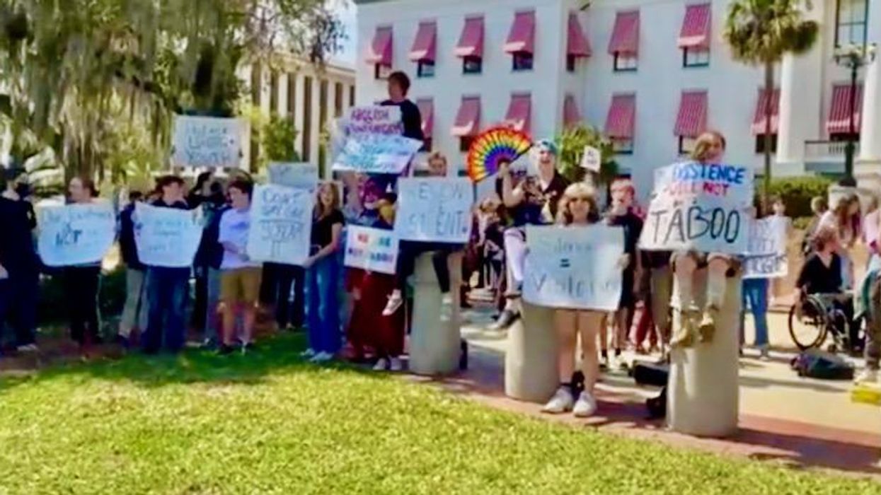 Florida high school to cover yearbook photos of ‘don’t say gay’ student protests