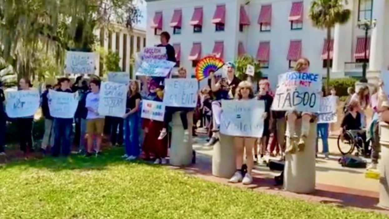 'We say gay': Thousands of students across Florida walk out to protest DeSantis-backed 'Don't Say Gay' bill