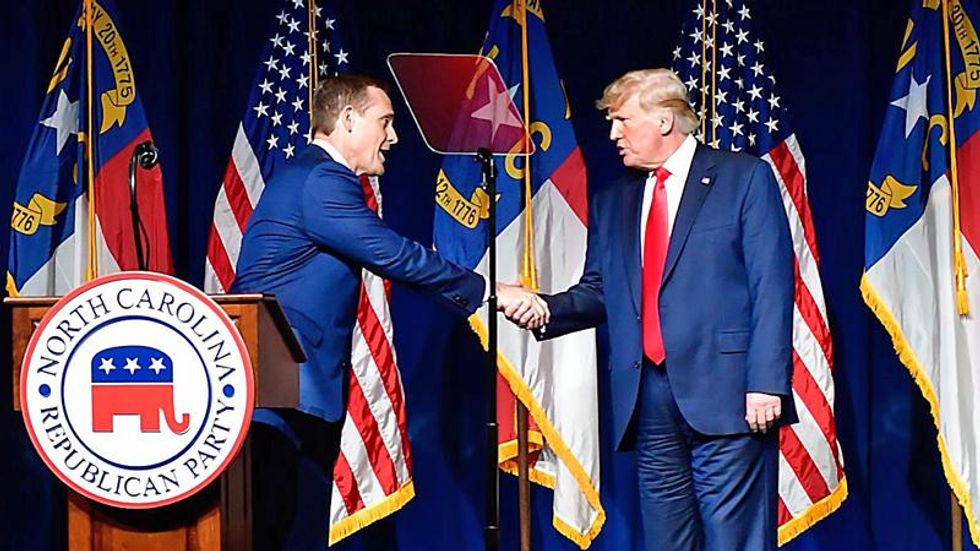 Trump gloats as his chosen candidate takes lead in North Carolina primary race