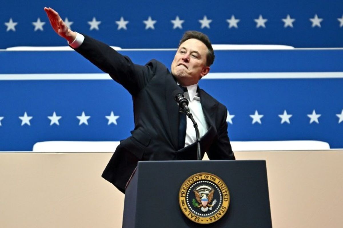 Musk salute at Trump rally celebrated by extremists online