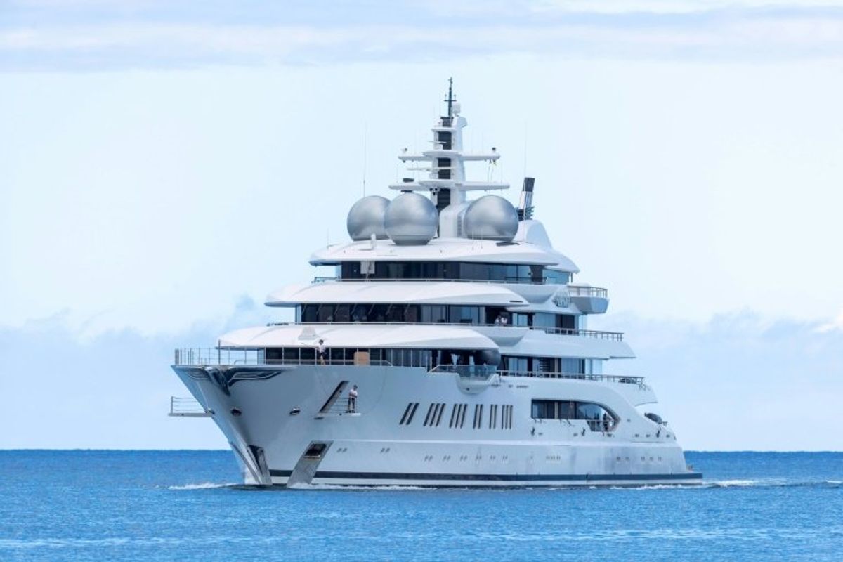 Russian oligarch's superyacht could be auctioned in US