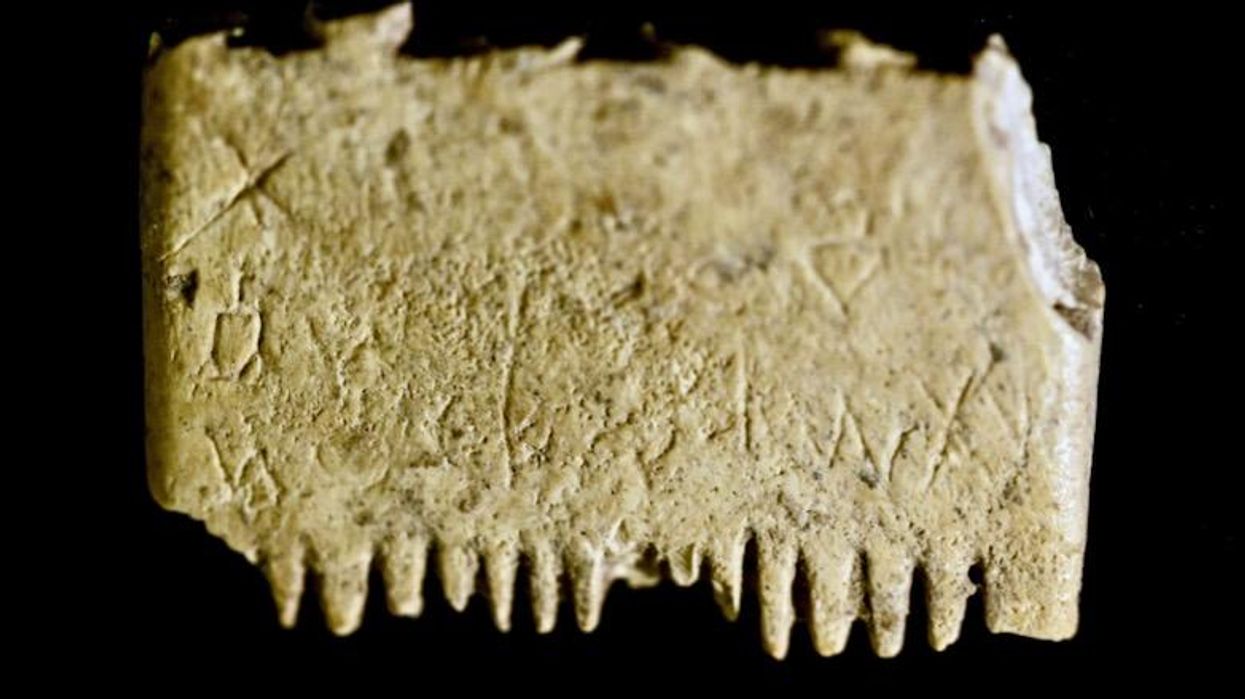 Rare Canaanite inscription found on ivory comb in Israel