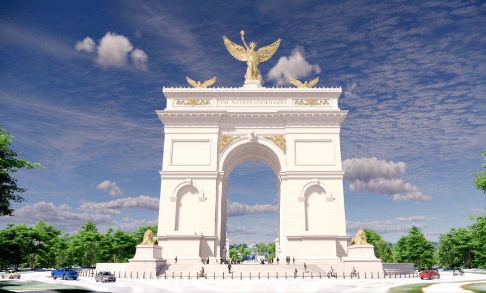 Trump admin unveils drawings for massive triumphal arch near Lincoln Memorial