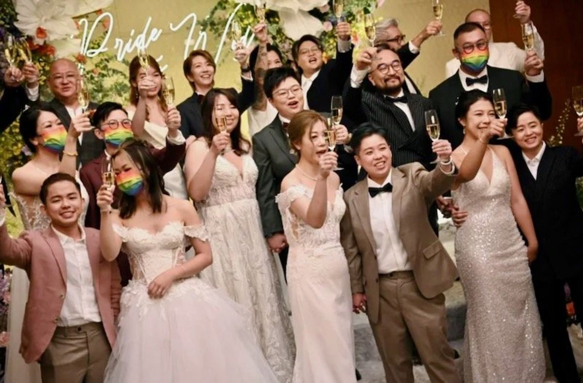 Hong Kong LGBTQ couples seek love, recognition in mass wedding