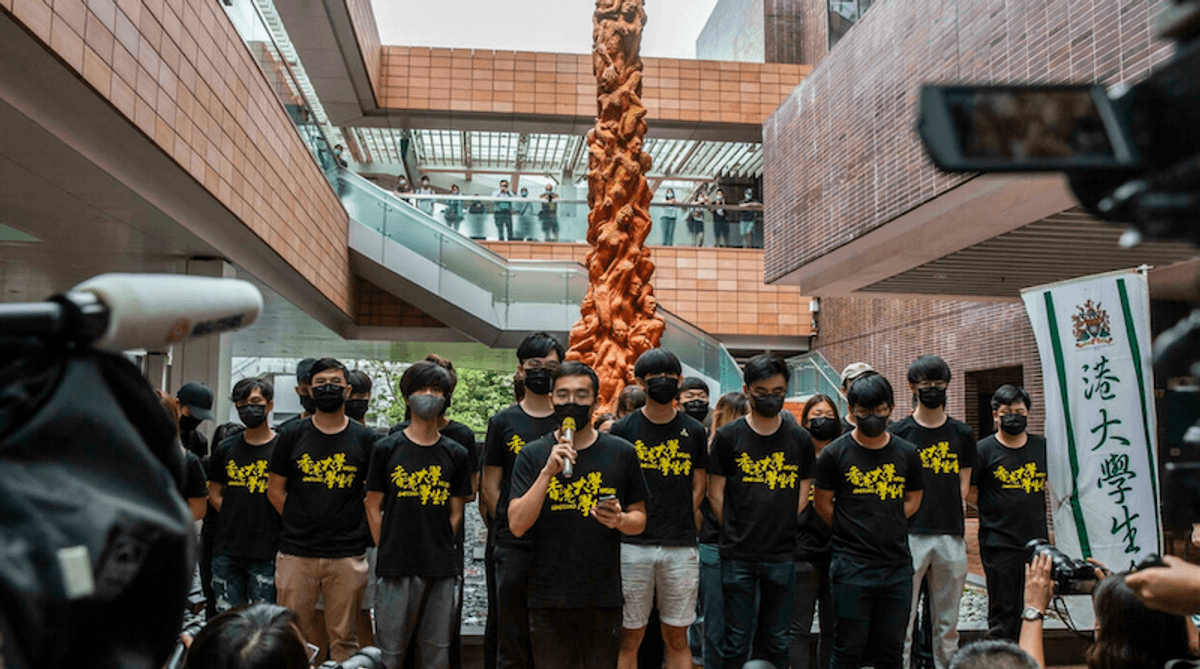 Hong Kong's oldest university orders Tiananmen statue removal