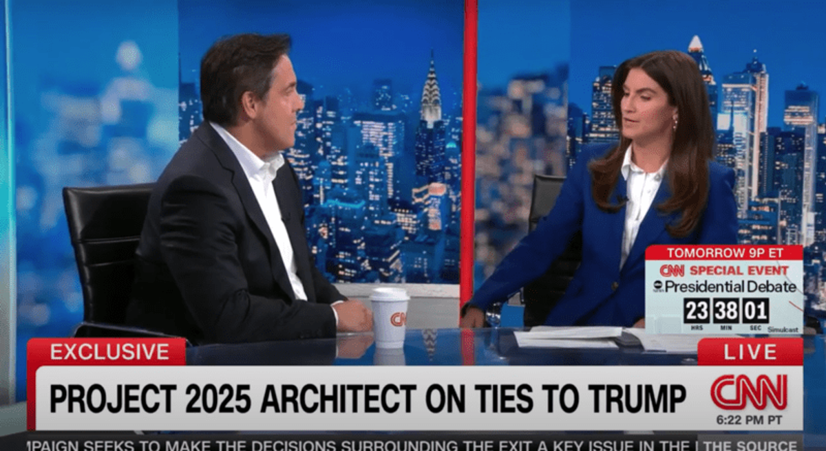Ex-Project 2025 head tells CNN it's 'very ironic' and 'fake news' Trump linked to playbook