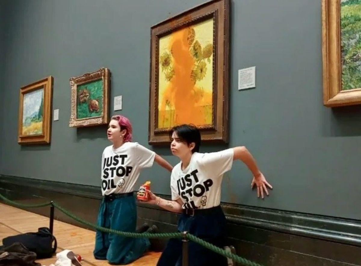UK climate activists guilty of throwing soup over Van Gogh's 'Sunflowers'