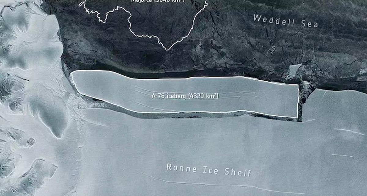 World’s largest iceberg breaks off from ice shelf in Antarctica