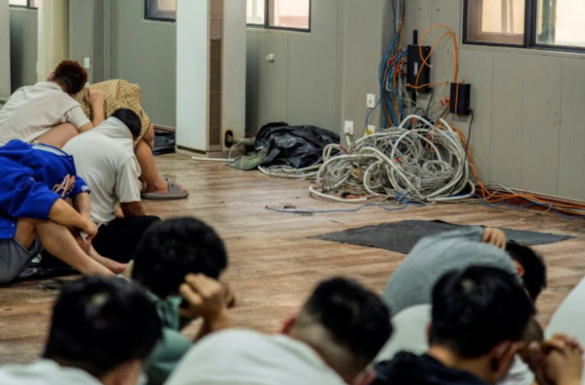 Battered Myanmar scam center workers wait for deportation to China