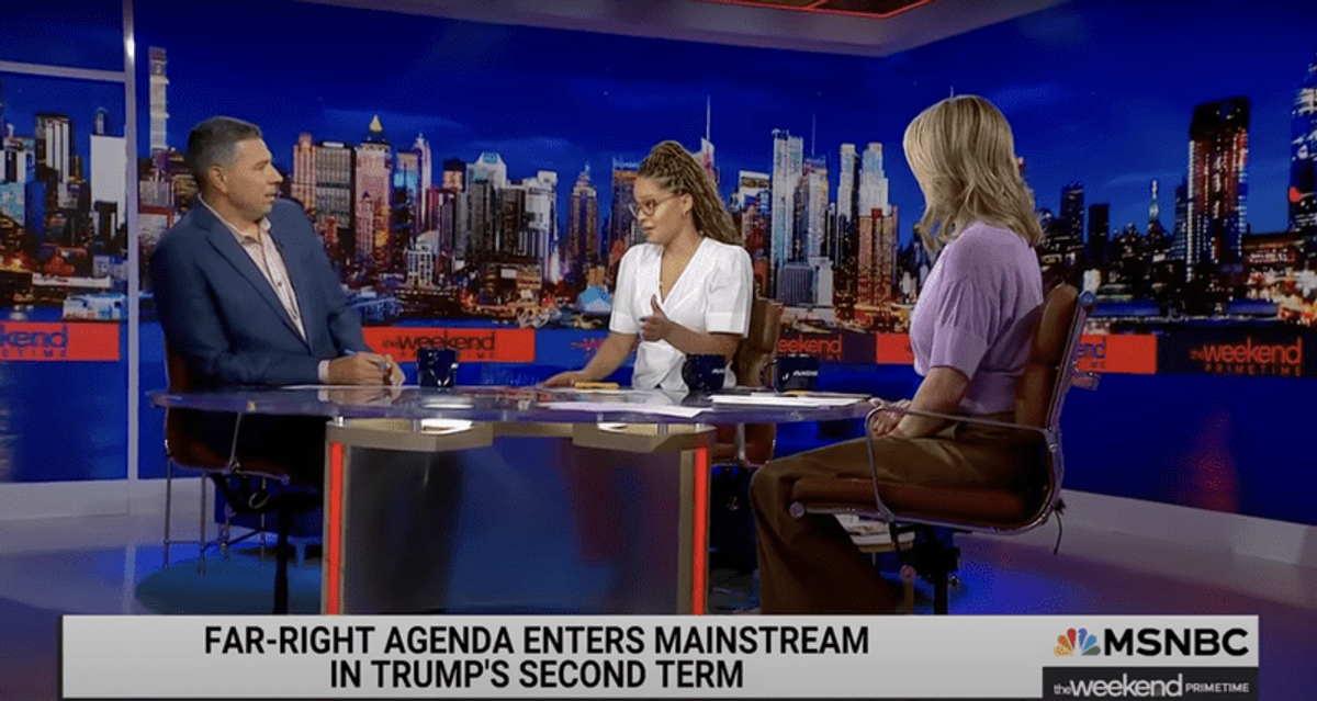 'Hoo boy!': MSNBC hosts stunned by Trump mainstreaming far-right ideology in second term