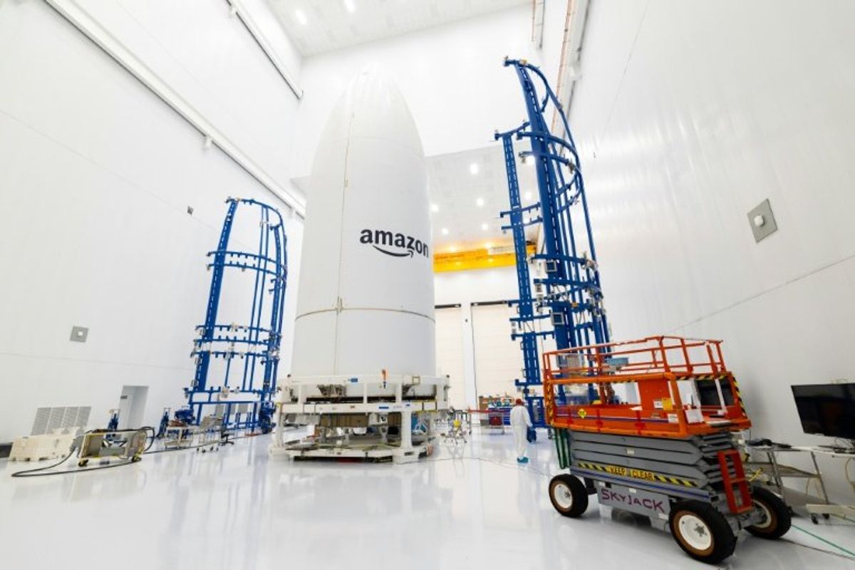 Amazon to launch first batch of satellites rivaling Musk