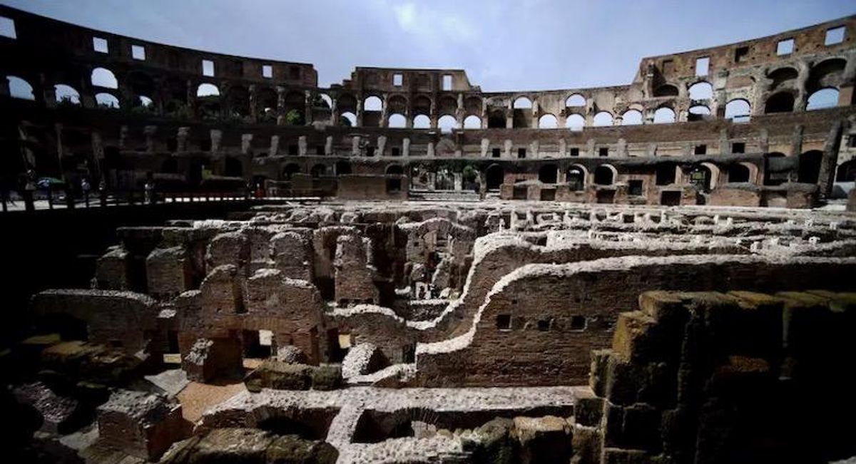 Colosseum's underground labyrinth restored to eerie splendour