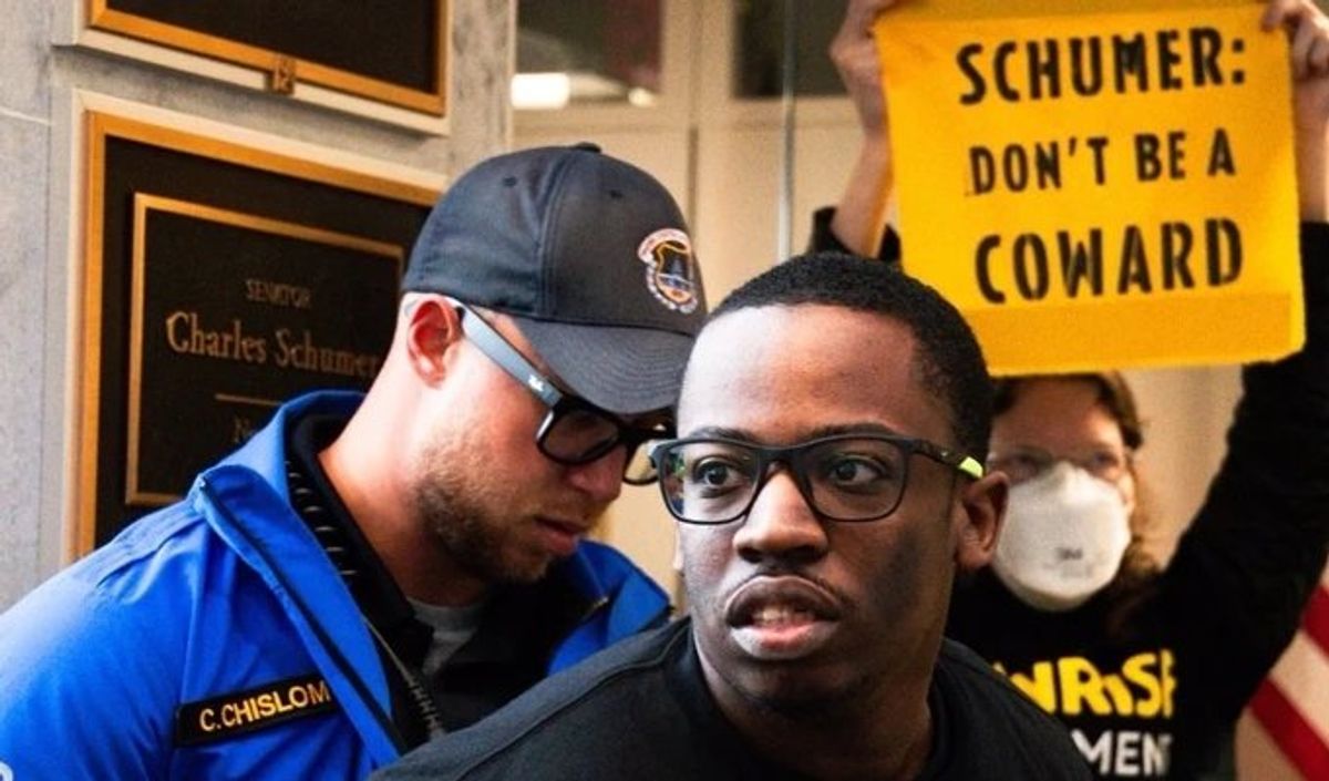 Many arrested at D.C. office as they demand Schumer 'stand with working people'