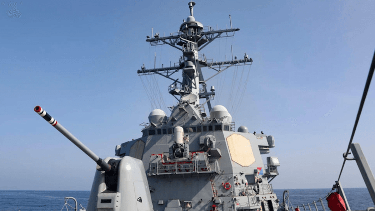 US warship sails through Taiwan Strait days after China drills