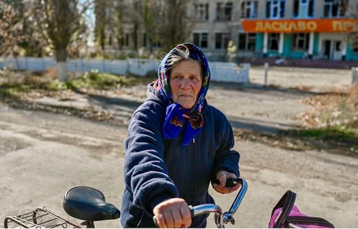 War and peace collide in Ukraine's recaptured ruins