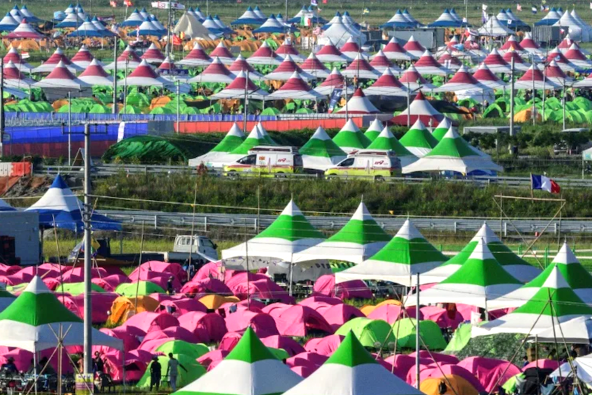 After heatwave, typhoon forces South Korea to evacuate scout jamboree