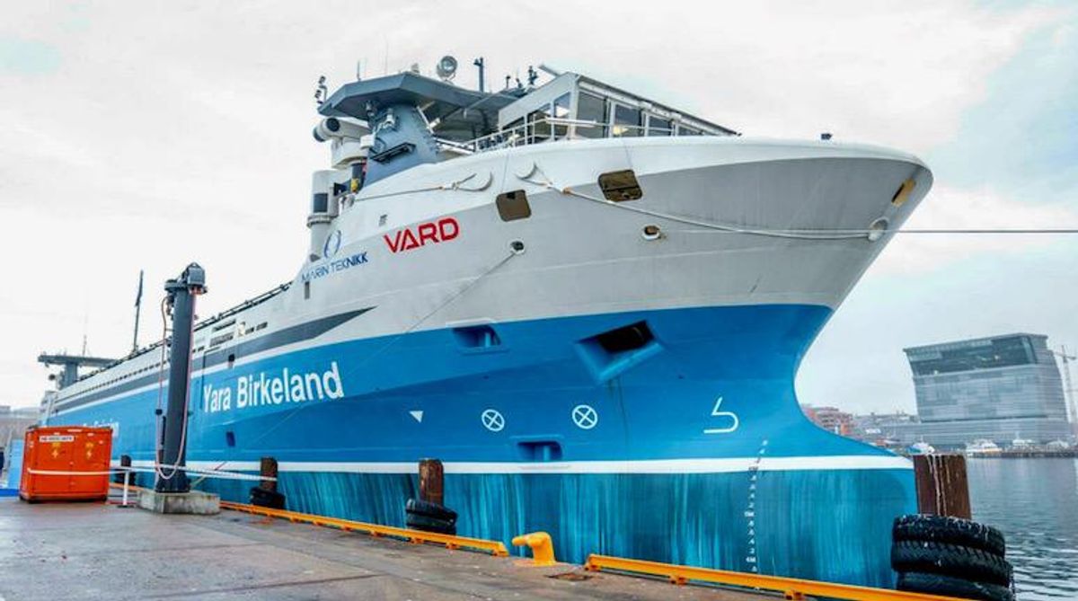 First electric autonomous cargo ship launched in Norway