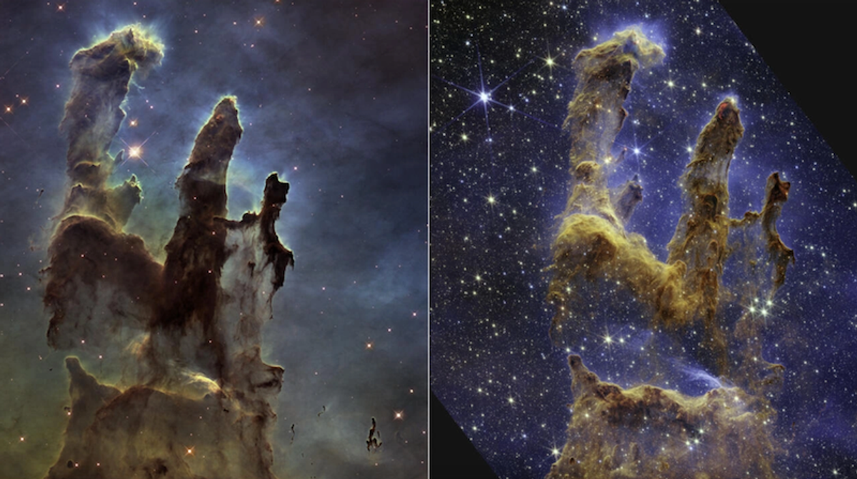 Iconic 'Pillars of Creation' captured in new Webb image