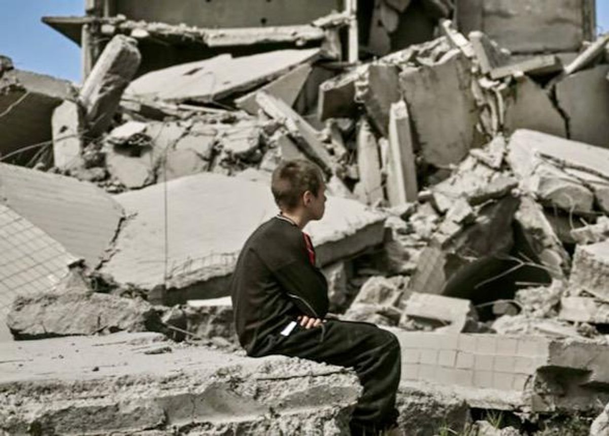 Ukraine's children of war roam rubble of eastern front