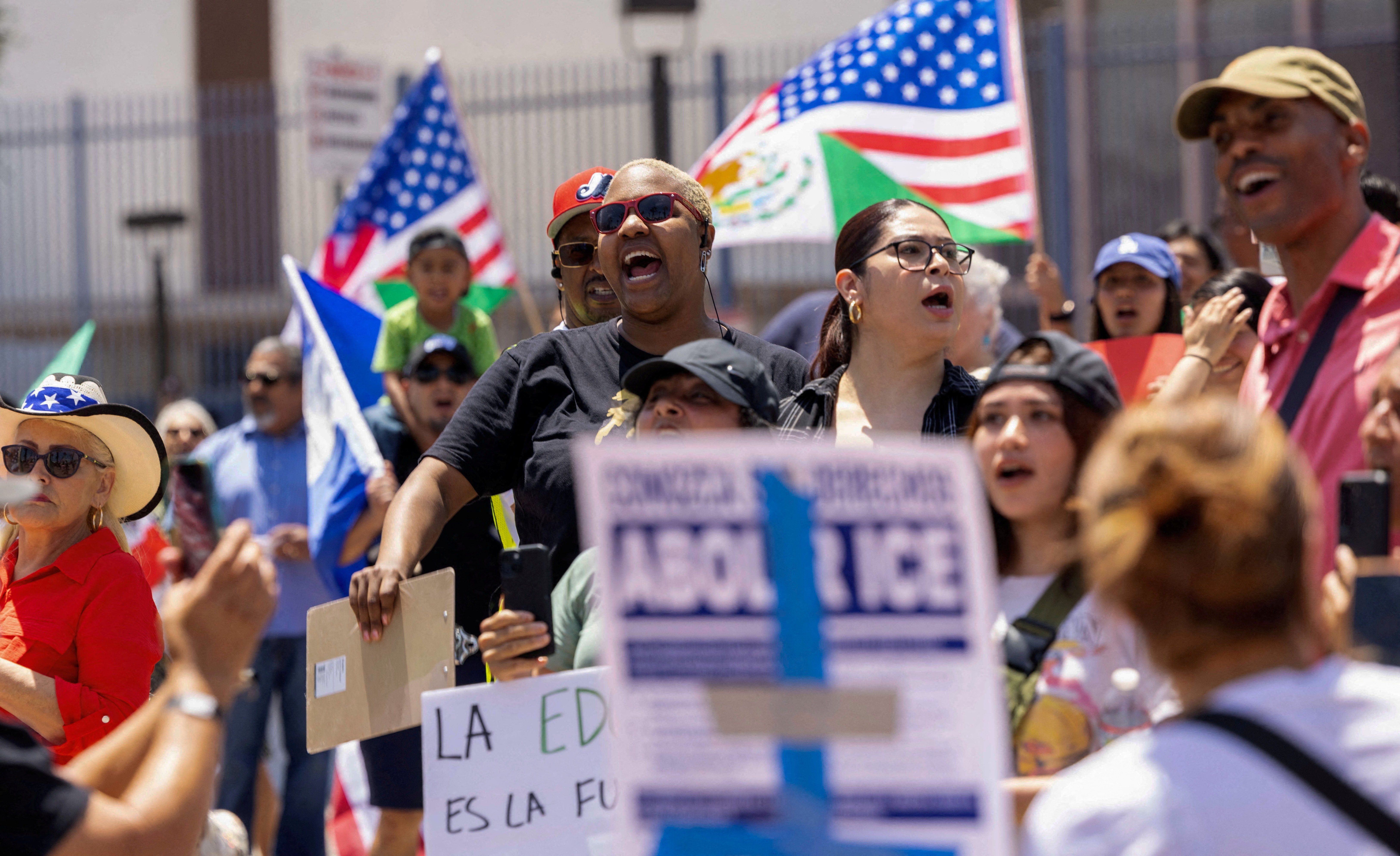 LA ICE protest