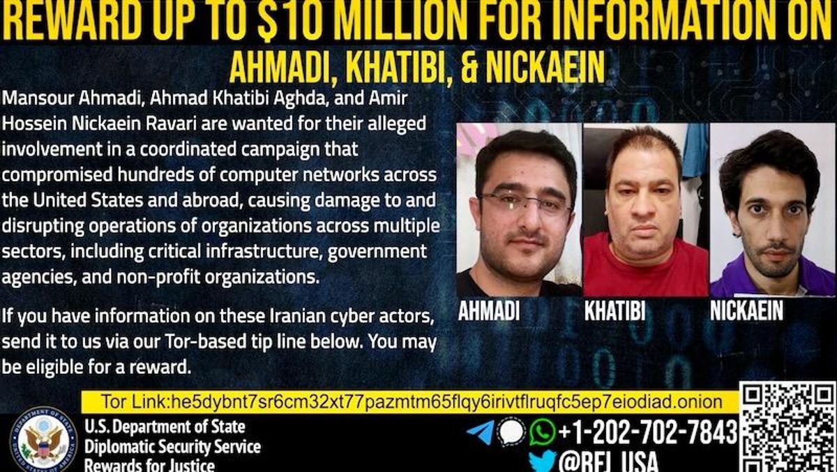 US indicts Iranians who hacked power company, women's shelter