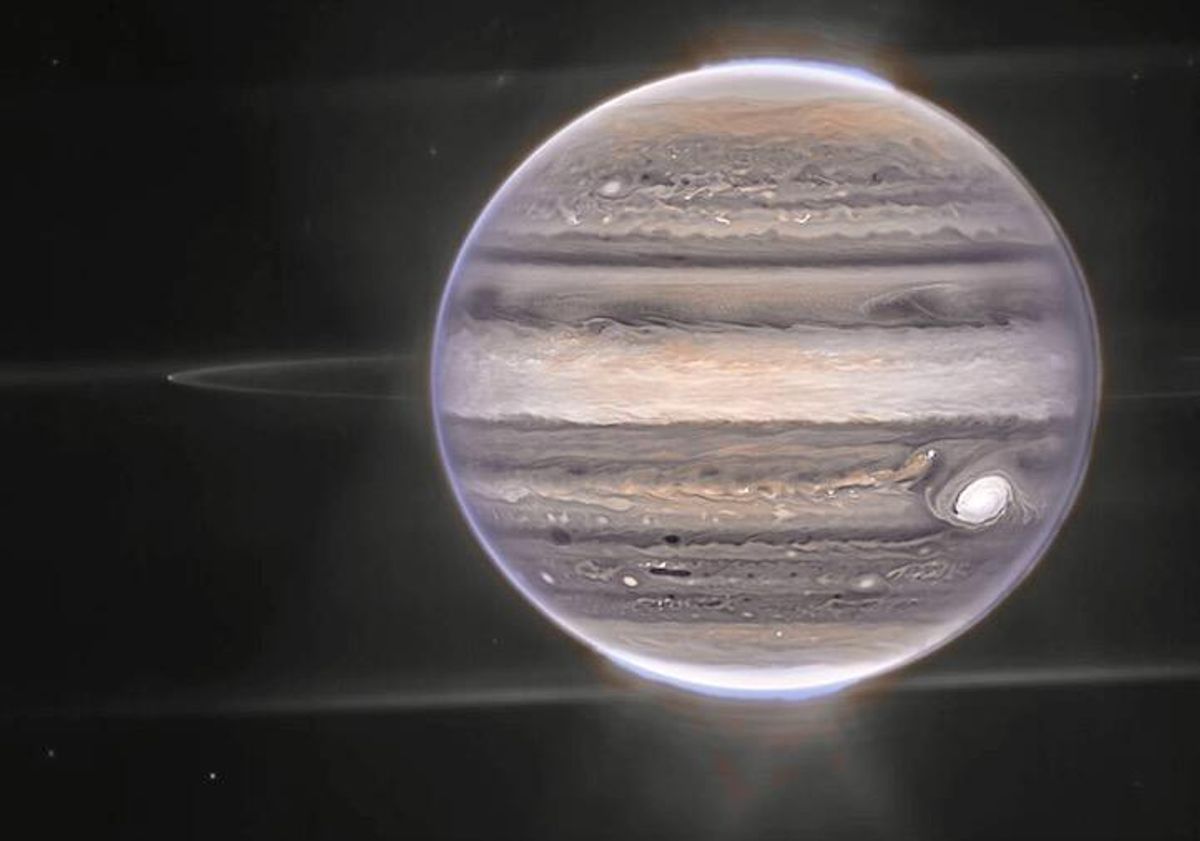 World's newest and biggest space telescope shows Jupiter's auroras, tiny moons