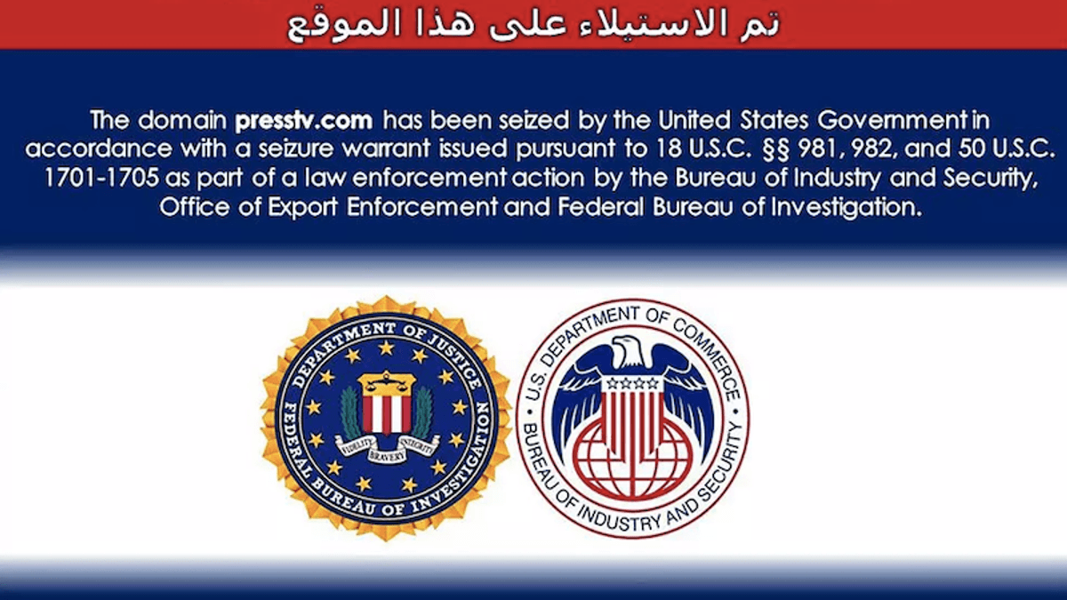 US seizes Iranian state news websites