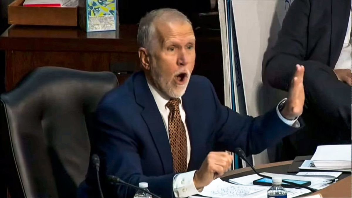 Confused GOP senator defends QAnon followers on cannibalism because 'shaman' is vegetarian