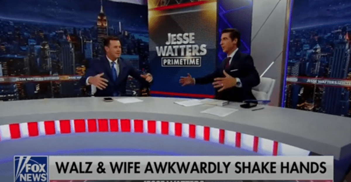 'Men should not move this way': Fox News host and guest befuddled by Tim Walz's hugs