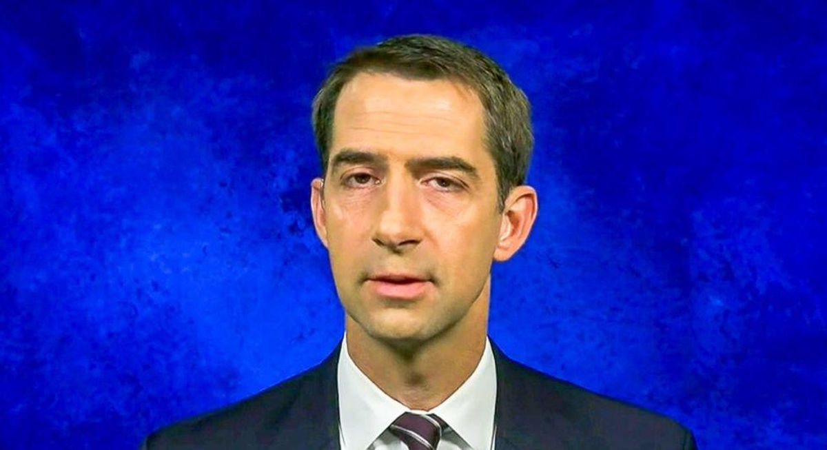 'Sociopath' Tom Cotton buried as 'blood-thirsty fascist' for claiming US has 'major under-incarceration problem'