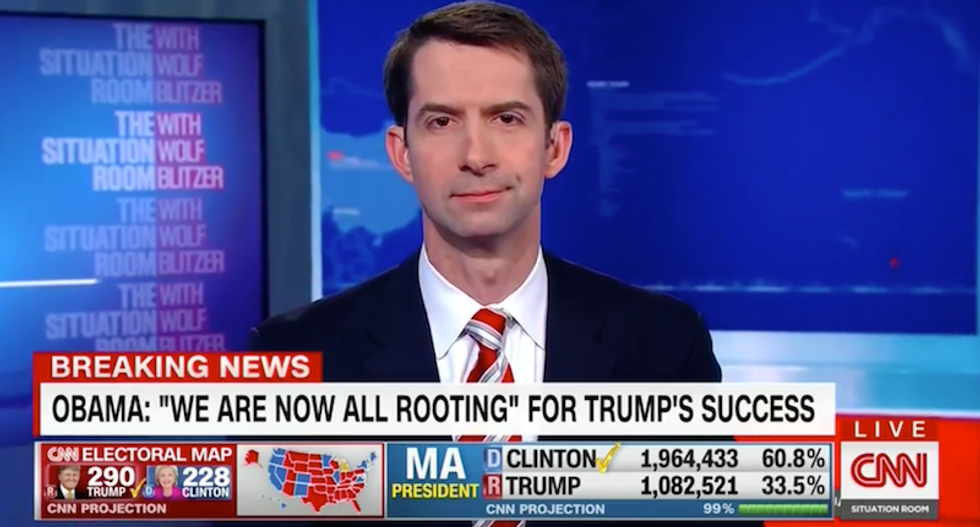 Tom Cotton: I 'strongly support' going forward with Trump's wall and forcing cities to turn over immigrants